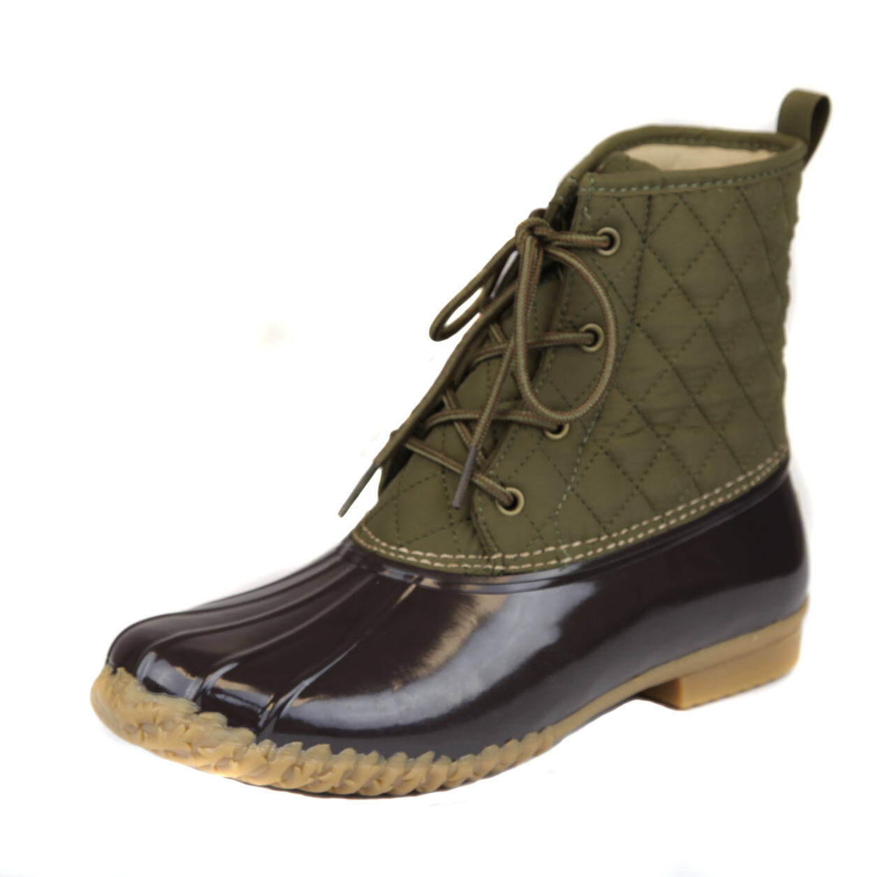 Brown Stefani Duck Boot Shoes Ret 