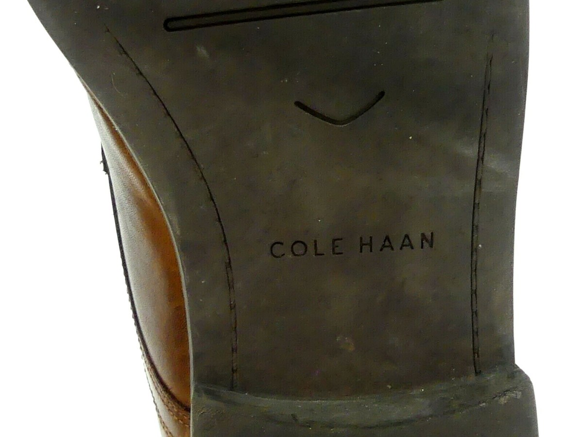 Cole Haan Mens 9.5 M C24044 Brown Dustin Apron Ox II Leather 