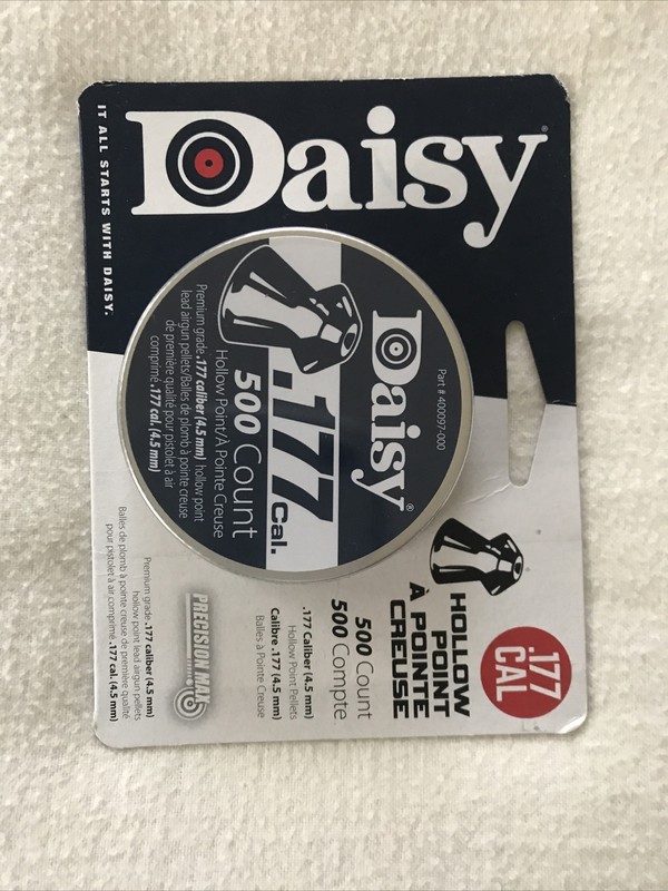 NEW UNOPENED Daisy Flat Nose .177 Cal. Pellets  (Tin of 500 Count)