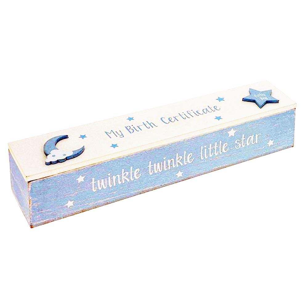 Shudehill Giftware Joe Davies Moonlight Birth Certificate Boy 342471