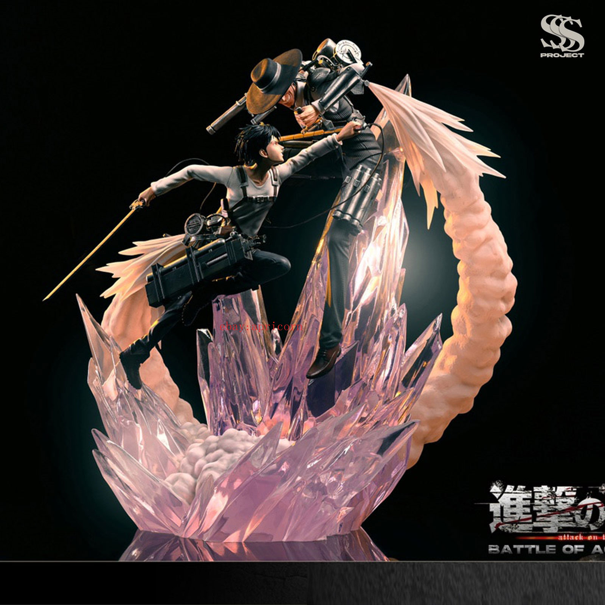 JR Studio Attack On Titan Levi Ackerman Statue Figure Resin Model