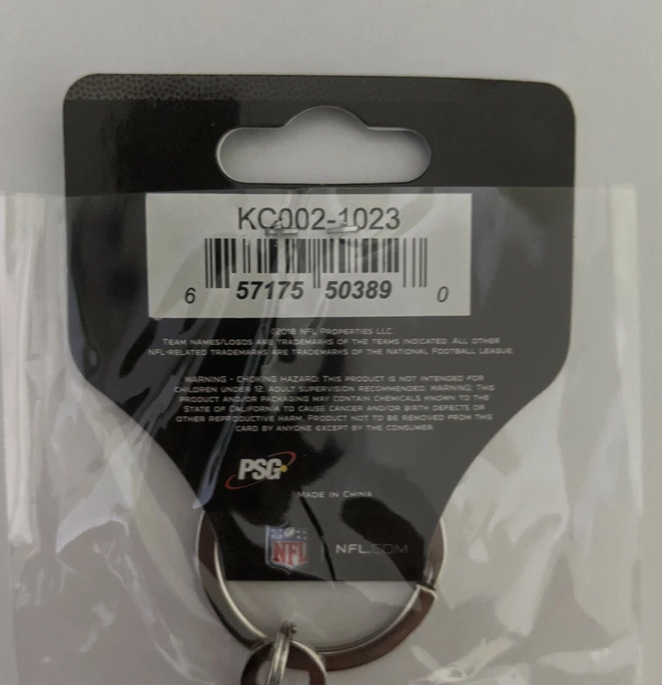 NFL Oakland Las Vegas Raiders Llavero Anillo Logo 2.5 pulgadas Foto 4 de 4