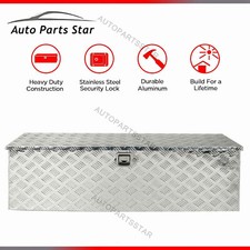 48x15x15 X-large Aluminum Tool Box Pickup Storage Underbody Trailer Flat Bed