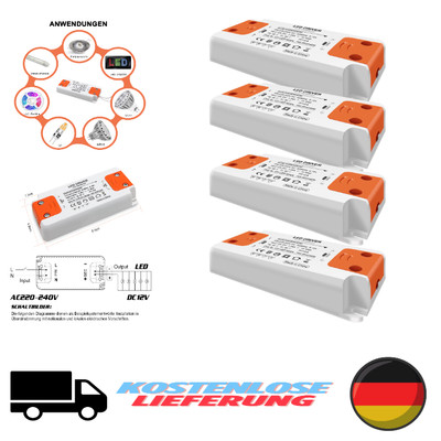 LED-TransformerPack 1-15W 230V bis 12V ohne Flicker und Rauschen für G4-MR16-...