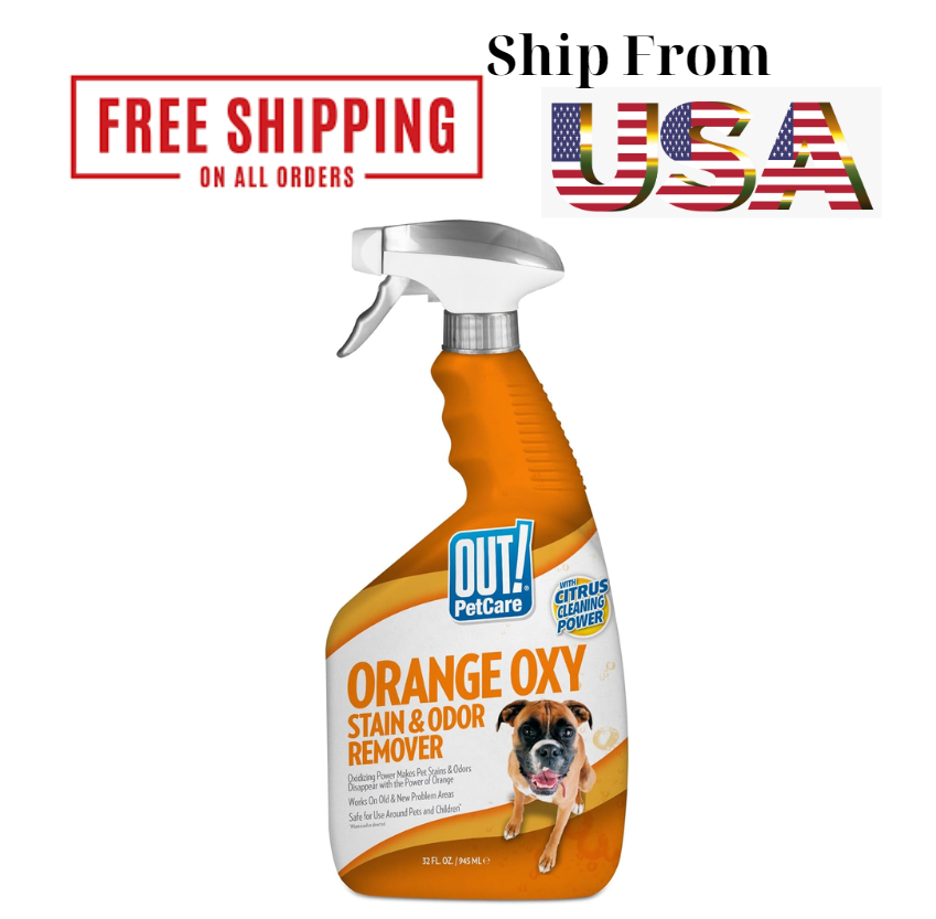 Pet Odor Remover Spray Eliminator Citrus Dog Cat Stain Urine Carpet 32 Ounces