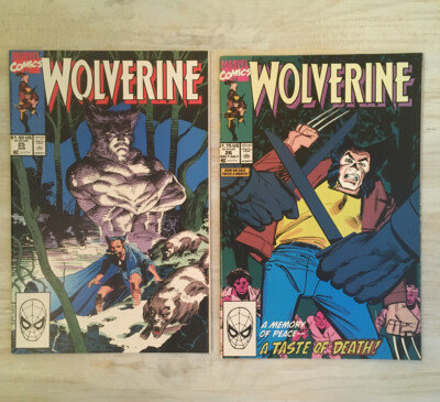 Vintage Marvel Comics Wolverine Issues 25 - 26 Buscema Janson Jim Lee Cover 1989