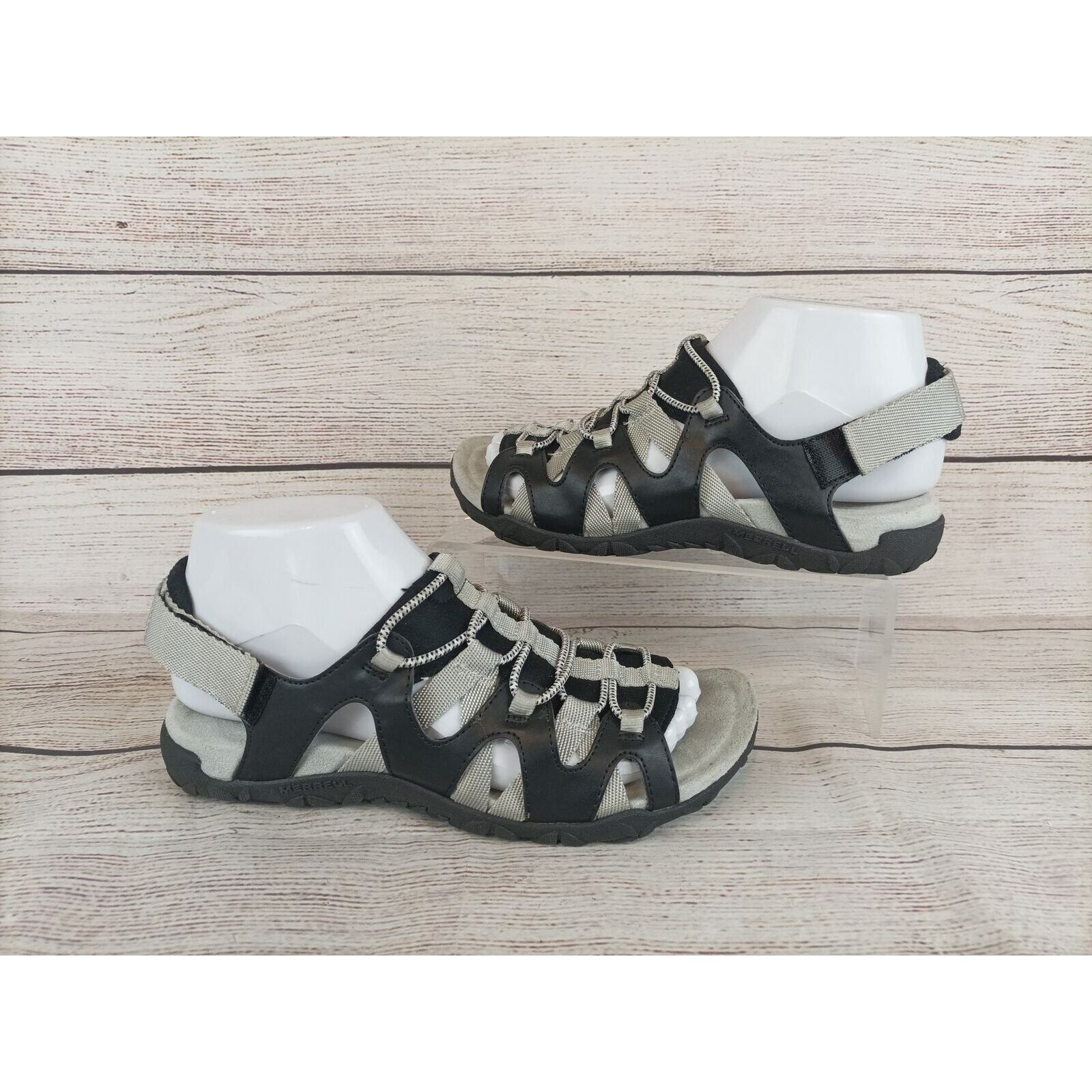 Merrell sandali donna neri terran rake taglia 6 nero grigio escursionismo