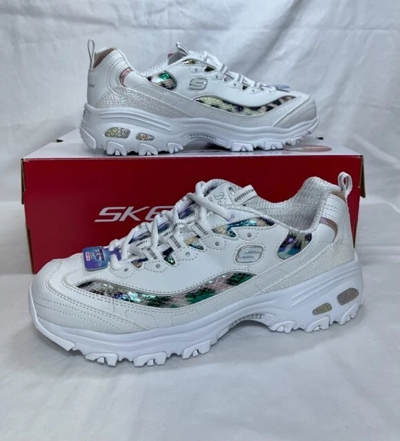 SKECHERS Women s D Lites Wild Star Sneaker Size 10 Walking Shoe