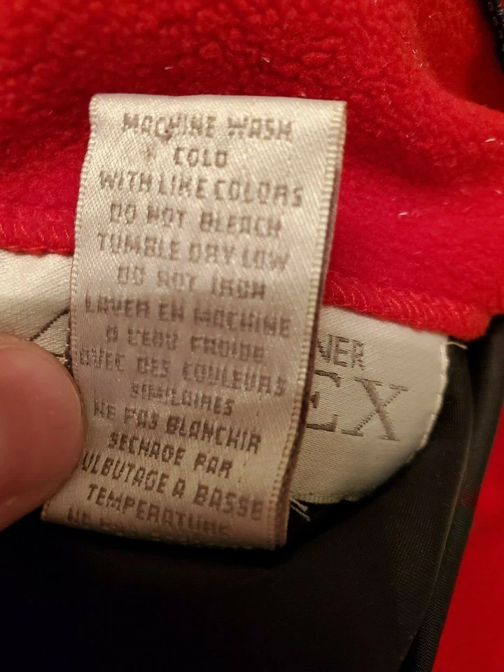 Chaleco Chaqueta Abrigo Casual Corner Annex Mujer Talla M Mediano Rojo Negro Reversible Foto 4 de 4