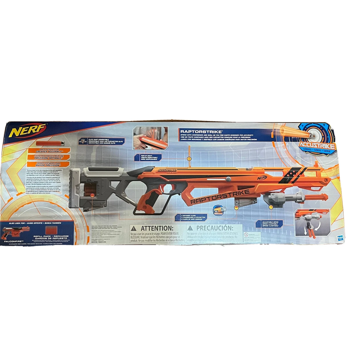 Lança Dardo Nerf Accustrike Raptorstrike - Hasbro em Promoção na