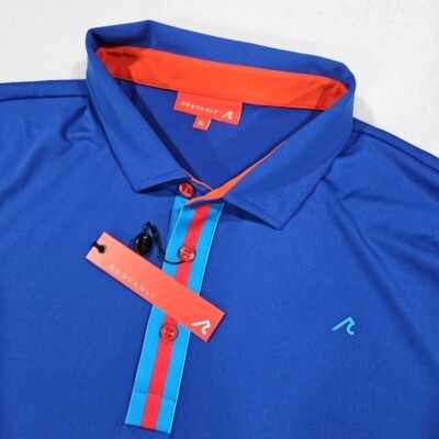 Redvanly Polo Shirt Mens XL Blue Monroe Olympic Short Sleeve Golf Performance