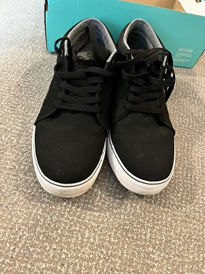 Nike SB Satire L Skateboard Shoes Men Sz 13 Black Leather $_12.JPG?set_id=880000500F main image 4