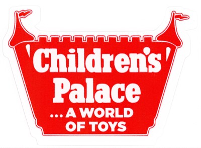 Children's Palace Toy Store Logo Sticker (Reproduction)