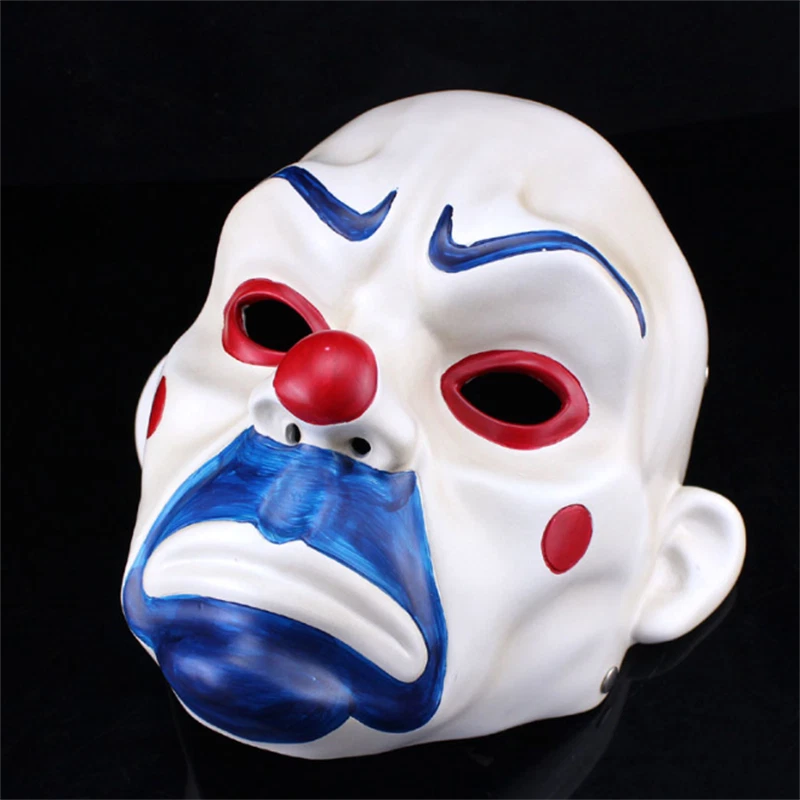 Batman:The Dark Knight Joker Bank Robber Cosplay Resin Mask Halloween Party Prop - Image 3 of 4