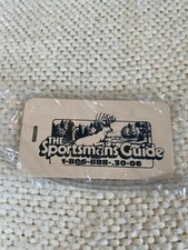 Vintage The Sportsman's Guide Luggage Tag