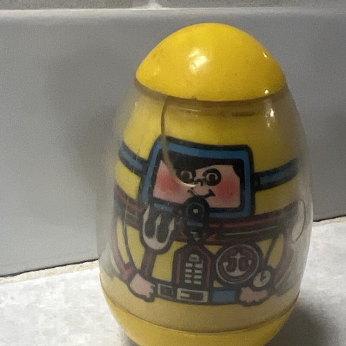 (2) 1976 Vintage Hasbro Yellow Weeble Wobble Scuba Diver Tub Sub & Goofy Figure - Picture 5 of 5