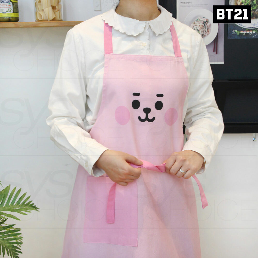防弾少年団　BTS 公式グッズ ベビーフェイス キッチン エプロン　TATA BTS BT21 Official Authentic Goods Baby Apron + Tracking Number | eBay