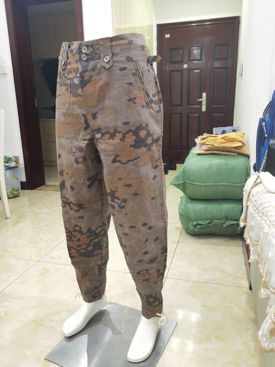 SIZE S WWII GERMAN ELITE FIELD M43 AUTUMN OAK CAMO PANTS TROUSERS