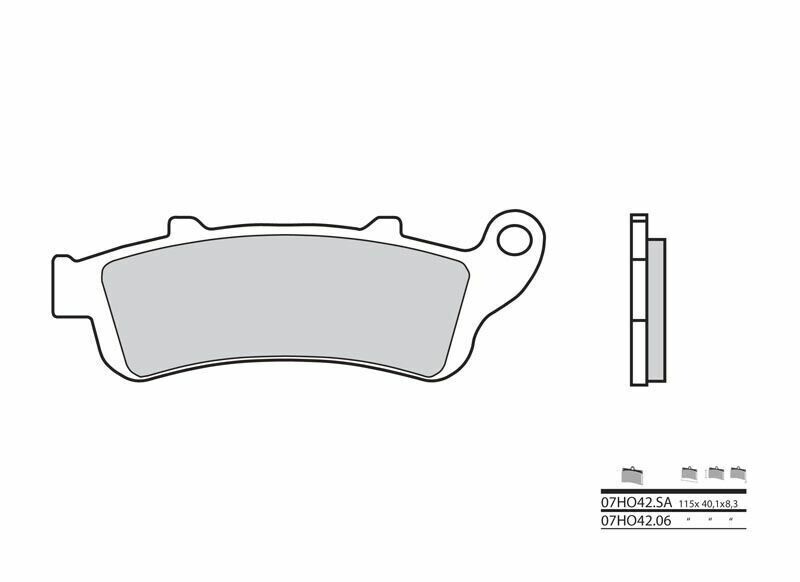 Plaquettes frein avant Brembo Goldwing 1800 pour voyager serein en duo de 2001 à 2007