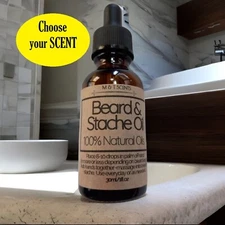 NATURAL PREMIUM BEARD OIL ~ CHOOSE YOUR SCENT! ~ Fresh ~ Made to Order~ Vegan