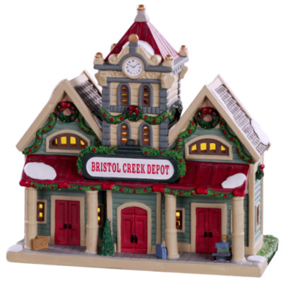 NEW Lemax 2020 Bristol Creek Depot Caddington Village #05669MC Lighted Building