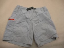 Columbia OMNI-SHADE Size L Mens Gray Belt Pocket Lined Hiking Outdoor Shorts 797