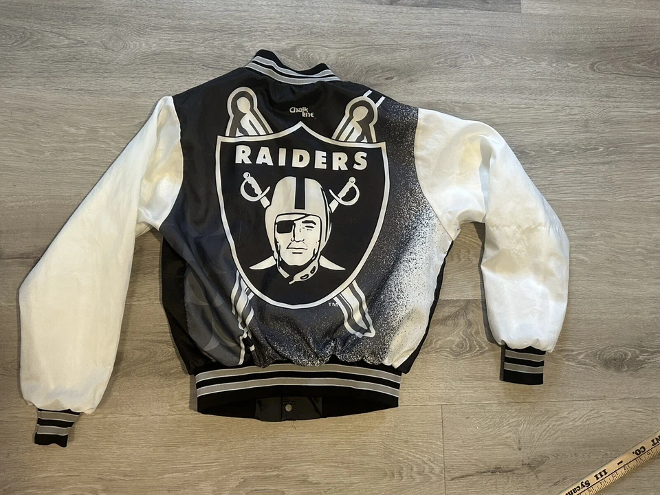 VTG Los Angeles Raiders Fanimation Jacket by Chalk Line Oakland Vegas Youth XL - Image 2 of 4