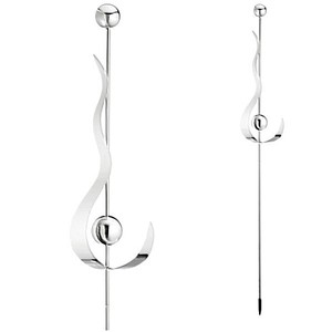 Xl Gartenstecker Welle Edelstahl Moderne Gartendeko Pflanzenstecker 115cm 43656 Ebay