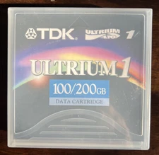 TDK Ultrium LTO1  LTO-1  - 100GB/200GB Tape Data Cartridge - NEW/Sealed