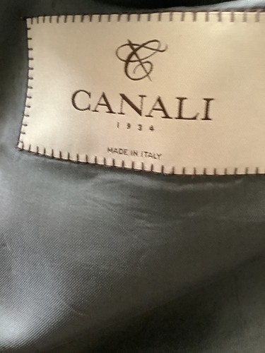 CANALI SUIT JACKET 13290/37 MENS SIZE (56) US 38 DARK GRAY - Picture 8 of 10