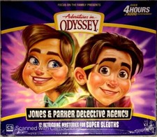 New Adventures in Odyssey JONES AND PARKER DETECTIVE AGENCY 4-CD Audio Set
