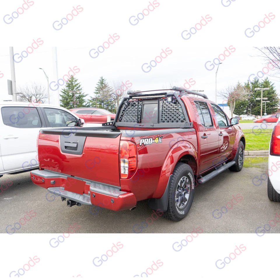 Barras antivuelco para Nissan Frontier barra de luz LED y punto de luz perseguidor estante para dolor de cabeza Foto 2 de 4