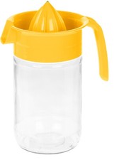 Glass Fruit Juicer Lemon Lime Orange Citrus Squeezer Manual Press Practical Jug