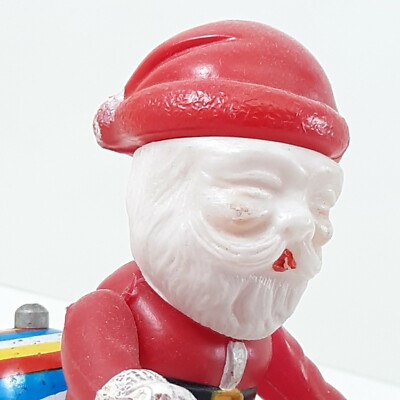 Vintage Santa Claus on Cycle Tricycle Suzuki Japan Wind Up