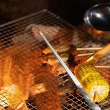 Stainless Steel Meat Hook Flipper Cooking Barbecue Turners Hooks BBQ Grill