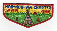 BOY SCOUT OA 499 WHITE FEATHER  HO NO WA CHPTR F1  FOUR RIVERS CNCL  KY