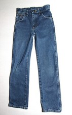 Wrangler Boy's Size 11 SLIM Adjustable Waist 13BGSHD Denim Blue Jeans