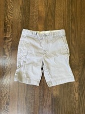 J Crew Crewcuts Boys Light Gray Chino Shorts