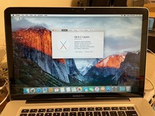MacBook Pro A1286 2009 Intel C2D 2.80GHz 4GB RAM 500 Gb HDD El Cap NVIDIA GPU