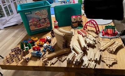 Holzeisenbahn Brio Country Animal Set plus extras Sammlung