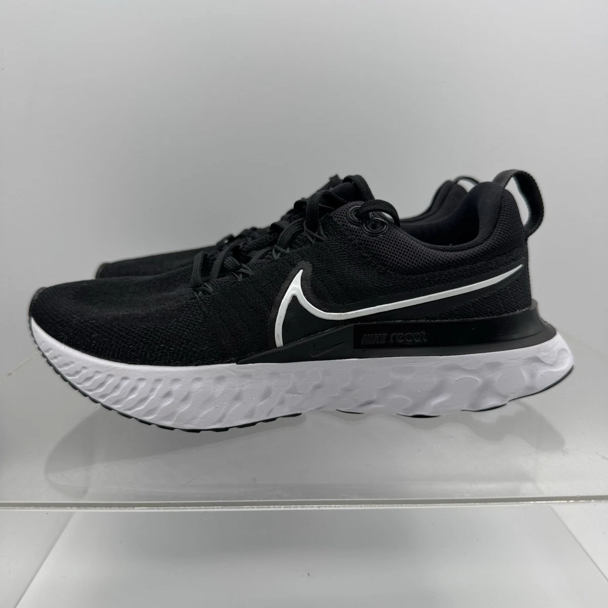 Nike React Infinity Run Flyknit Black White W for sale | eBay