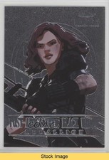 2023 Upper Deck Marvel What If? Medallion Post-Apocalyptic Black Widow READ 05na