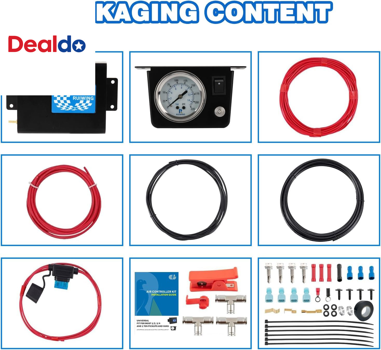 Air Bag Compressor Kit, on Board Air Compressor System with Air Ride Compressor,