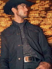 Limited Stock WRANGLER Men's Western Wrancher® Jacket - Black NEW WITH TAG