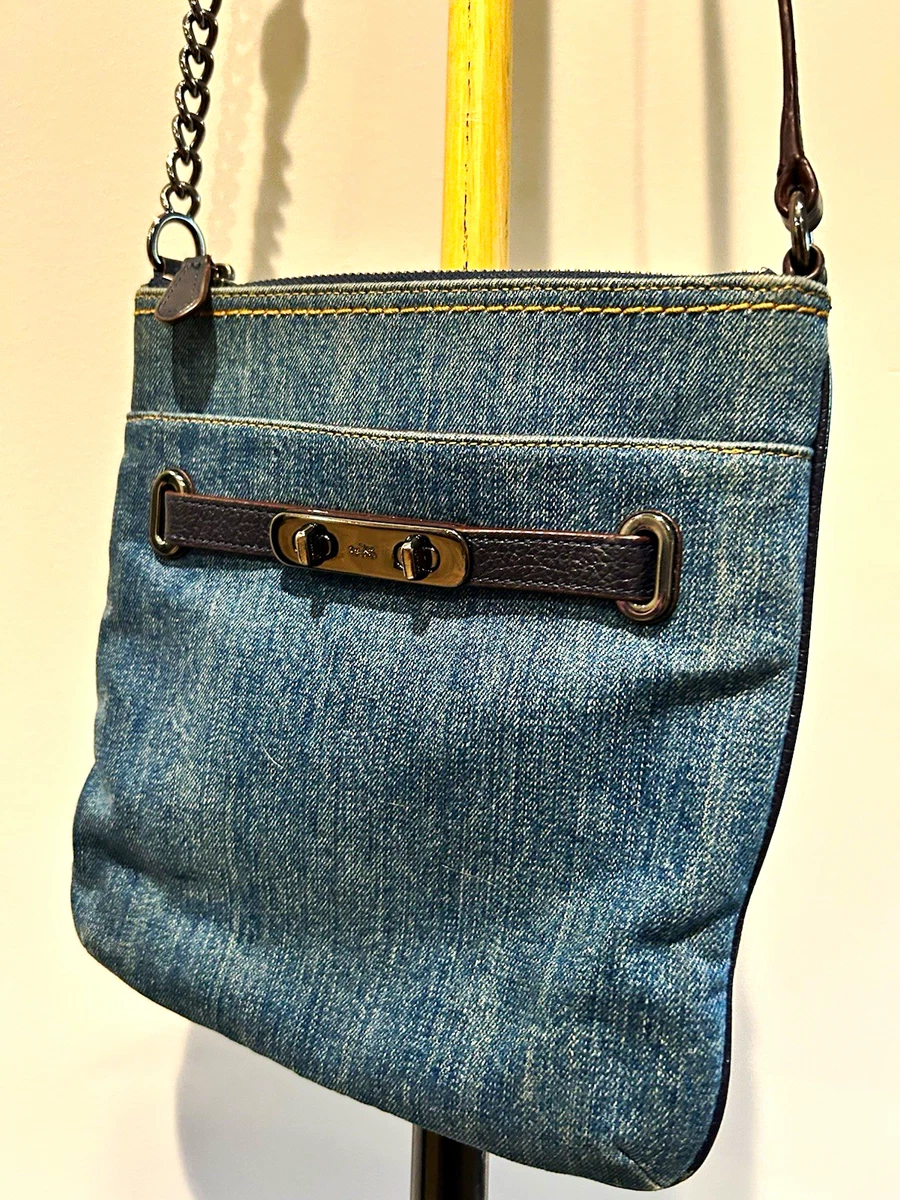 Coach Zip Denim Exterior Bags & Handbags for Women for sale | eBay