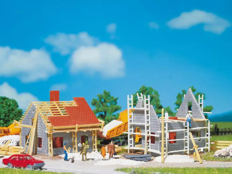 Faller 232223 pavillons en construction N 1/160 pour décor de modélisme ferroviaire