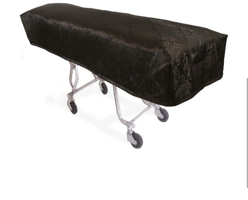 Carlisle Black Cot Cover, Waterproof FluidBlocker Lining, SnugFit Drawstring