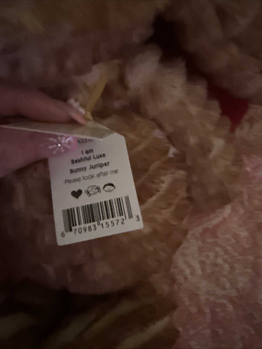 Jellycat Bashful Luxe Bunny Juniper BNWT - Extremely Rare Retired