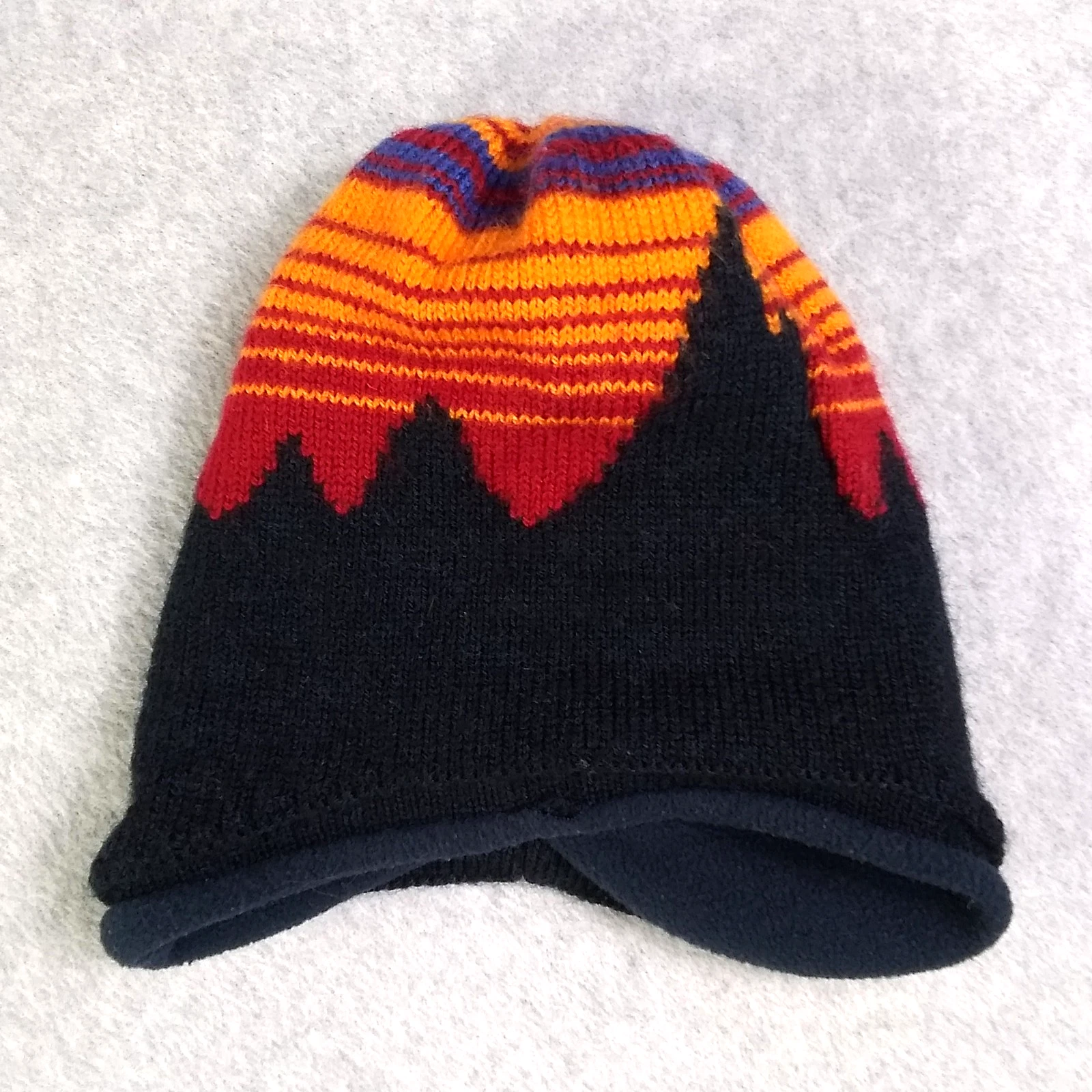 Patagonia Black Orange Knit Beanie Hat Size Medium Fleece Lined Rare
Opens in a new window or tab