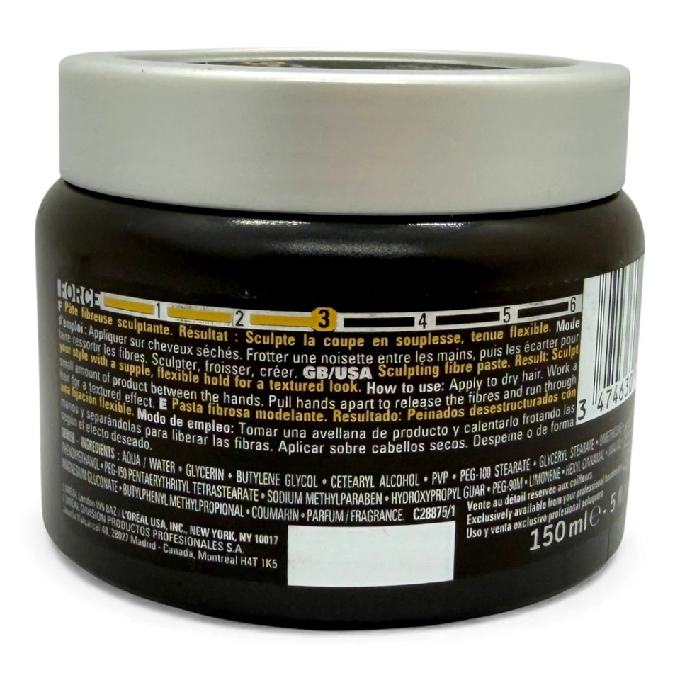 L'Oreal Professionnel Men?s Sculpting Paste Provides Light and Flexible Hold - Image 2 of 2